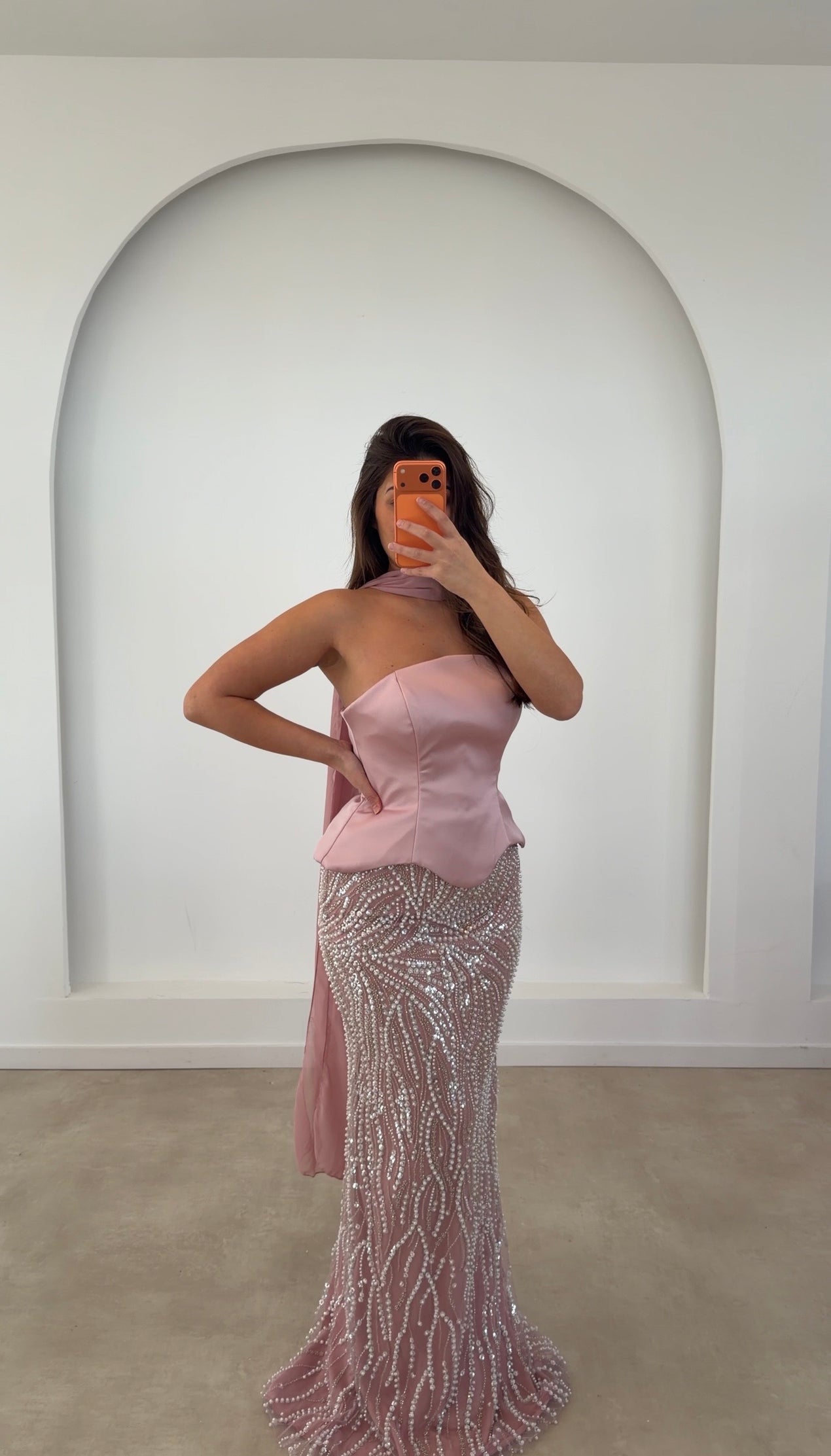 green emerald velvet dress Serene Hill Arabia Nude Pearls Beaded Mermaid Long Cloak Luxury Dubai   SERENE HILL